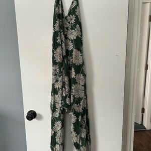 Chic Green Floral Jumpsuit